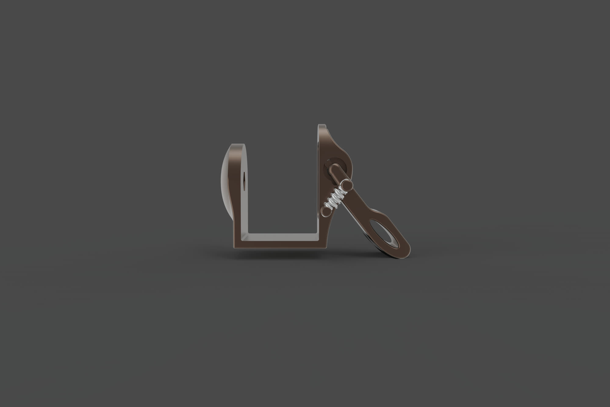 Side profile render of HOLD with the arm deployed