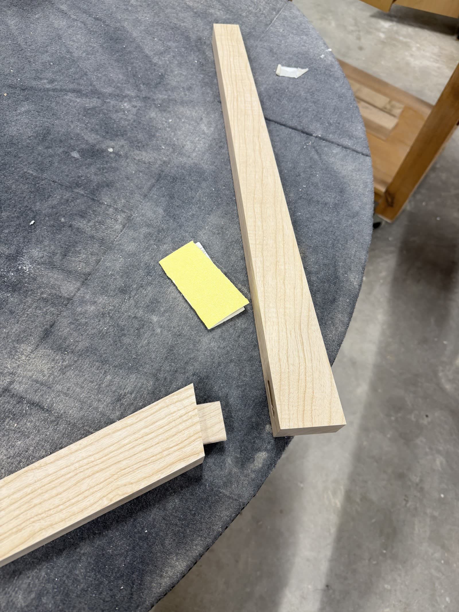 Mortise and tenon joinery in the ash profiles