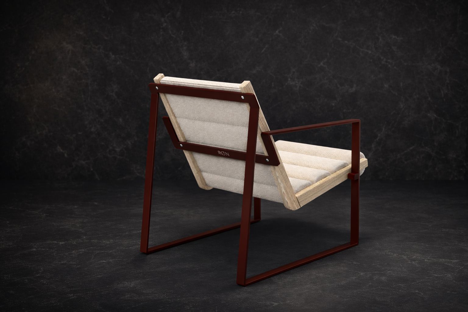 CAD render of RØN in intended red finish